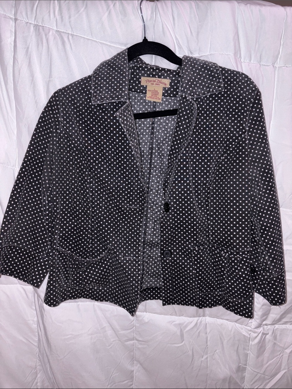 Paris Blues Polka Dot Blazer Jacket